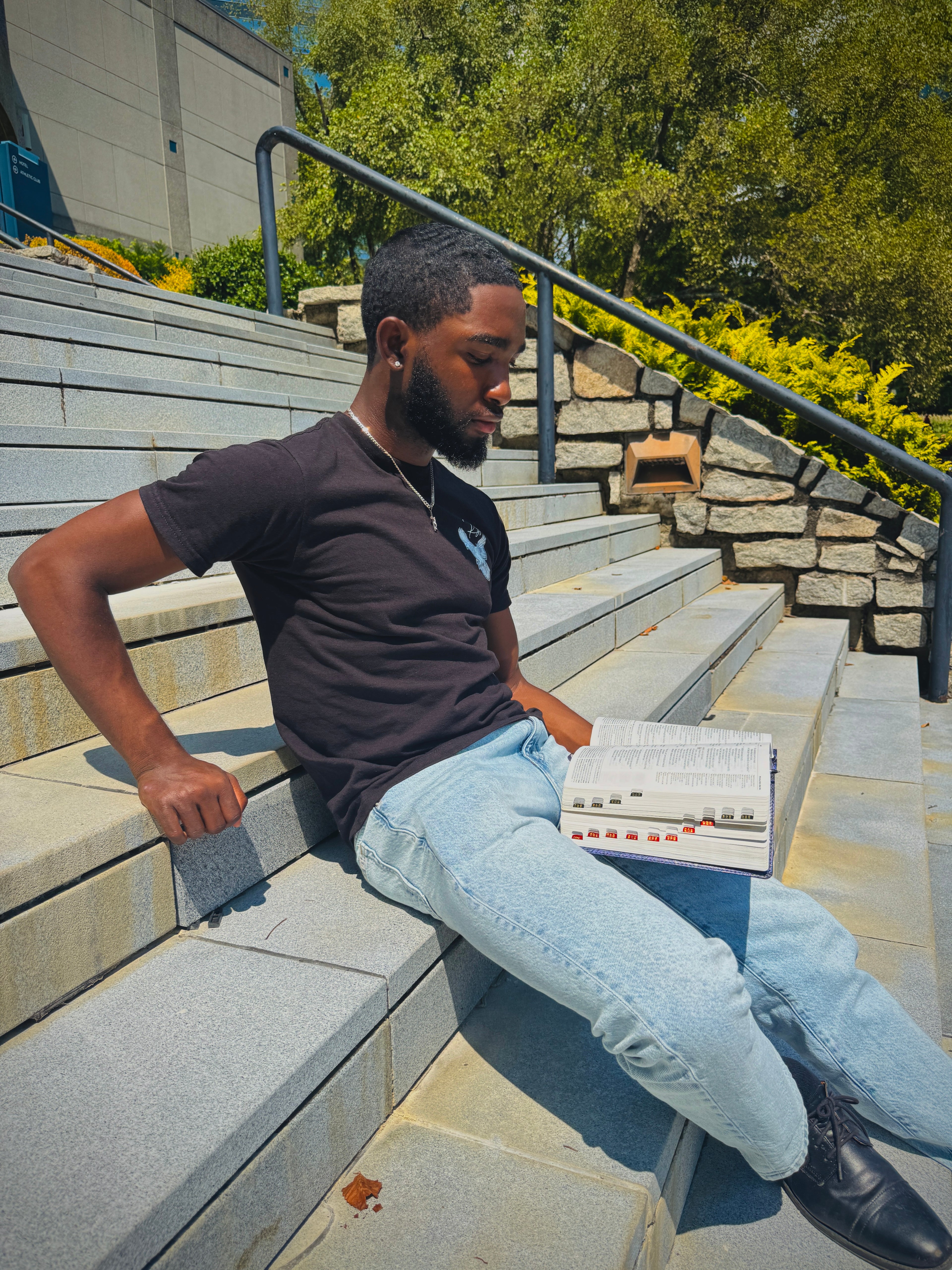 BLACK REDEEMED DOVE TEE