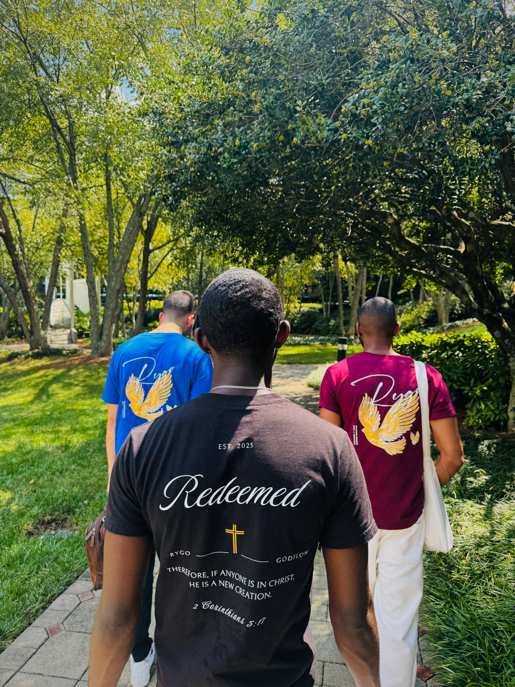 BLACK REDEEMED DOVE TEE