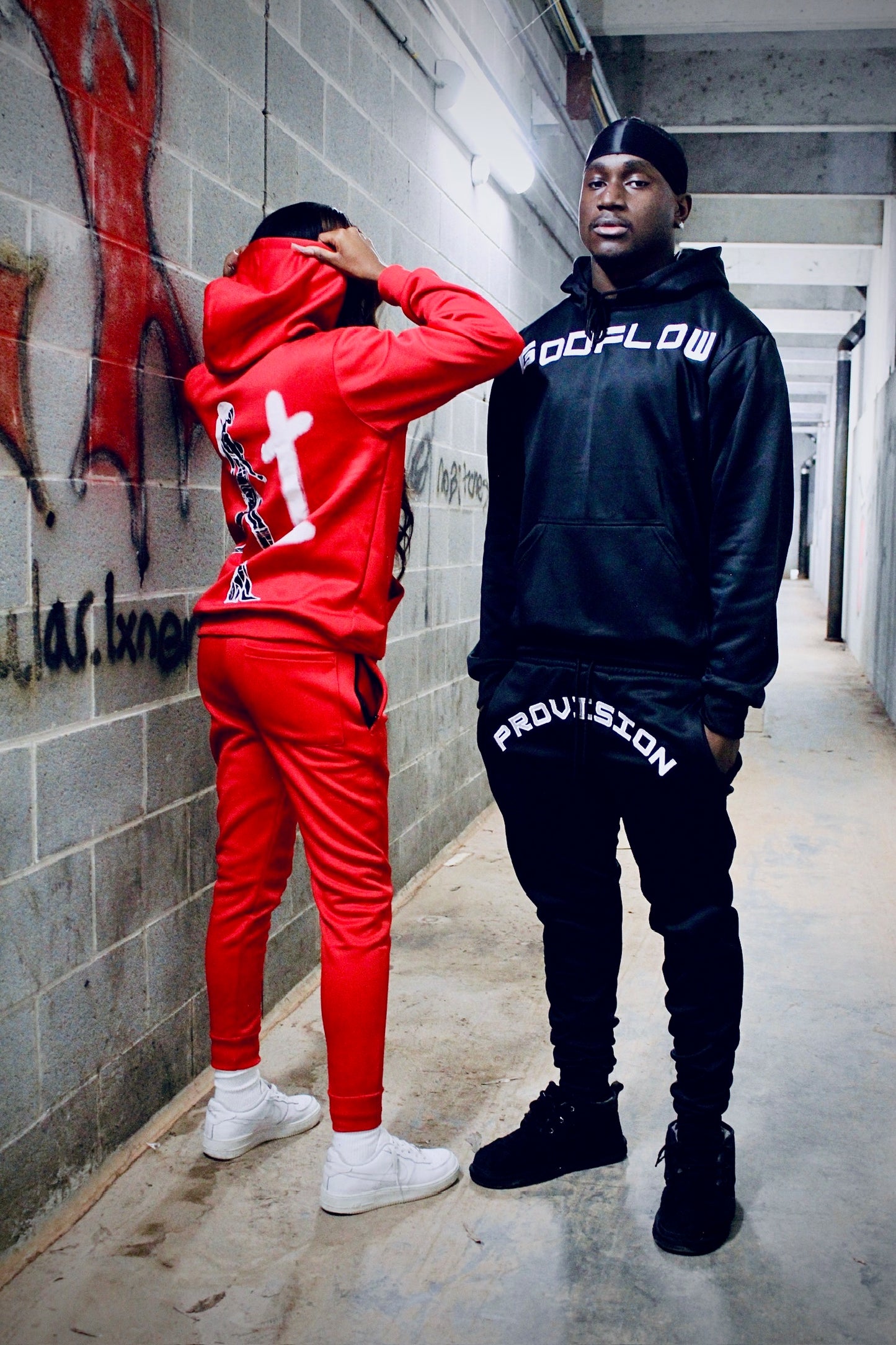 GODFLOW Provision Fitted Joggers | Black